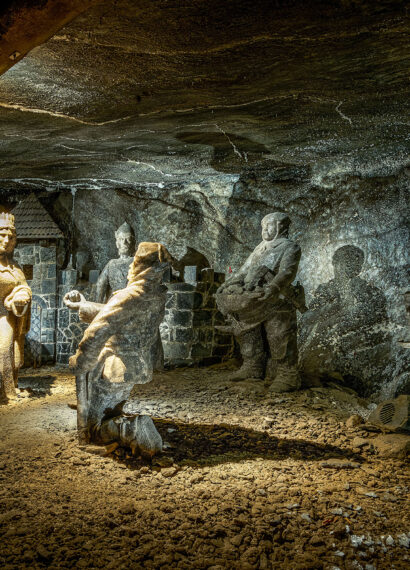 Solny posąg św. Kingi - Trasa Turystyczna w Kopalni Soli "Wieliczka"