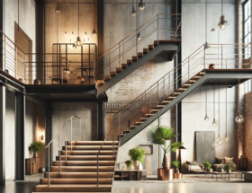 Schody proste – projekty idealne dla minimalistycznych i industrialnych przestrzeni
