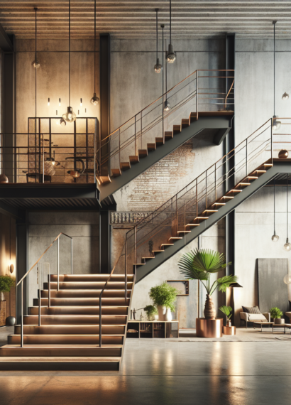 Schody proste – projekty idealne dla minimalistycznych i industrialnych przestrzeni