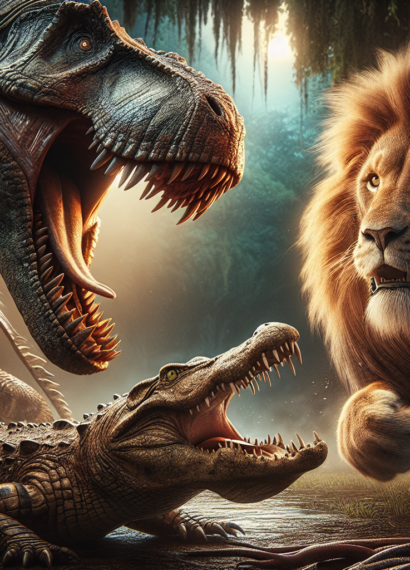 Tyranozaur vs. dzisiejsze zwierzęta – kto by wygrał w starciu z lwem lub krokodylem?